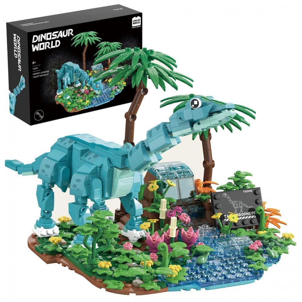 Kit STEM Mundo dos Dinossauros UNCLE BRICK Brachiosaurus com 559 Peças para Montagem de Cenário Pré-histórico