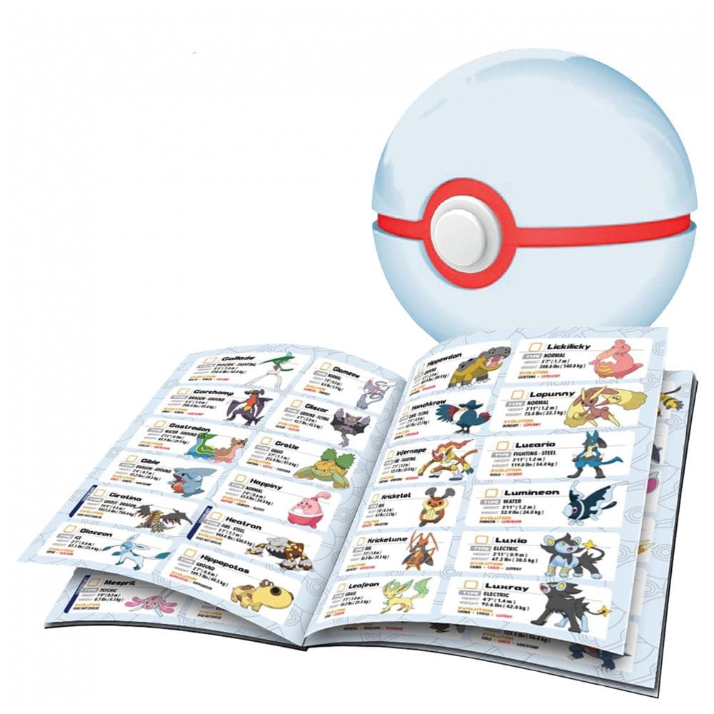Brinquedo eletrônico Pokemon Trainer Guess Sinnoh Edition com Poké Bola de luz e som e guia de campo para adivinhar 107 Pokémon