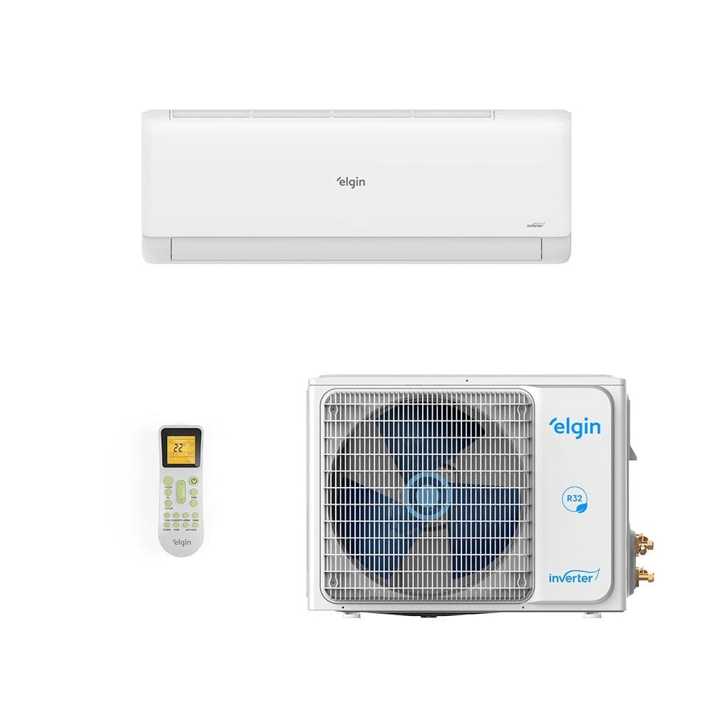 Ar-Condicionado Split HW Inverter Elgin Eco III Wi-Fi 12.000 BTUs R-32 Quente/Frio 220V