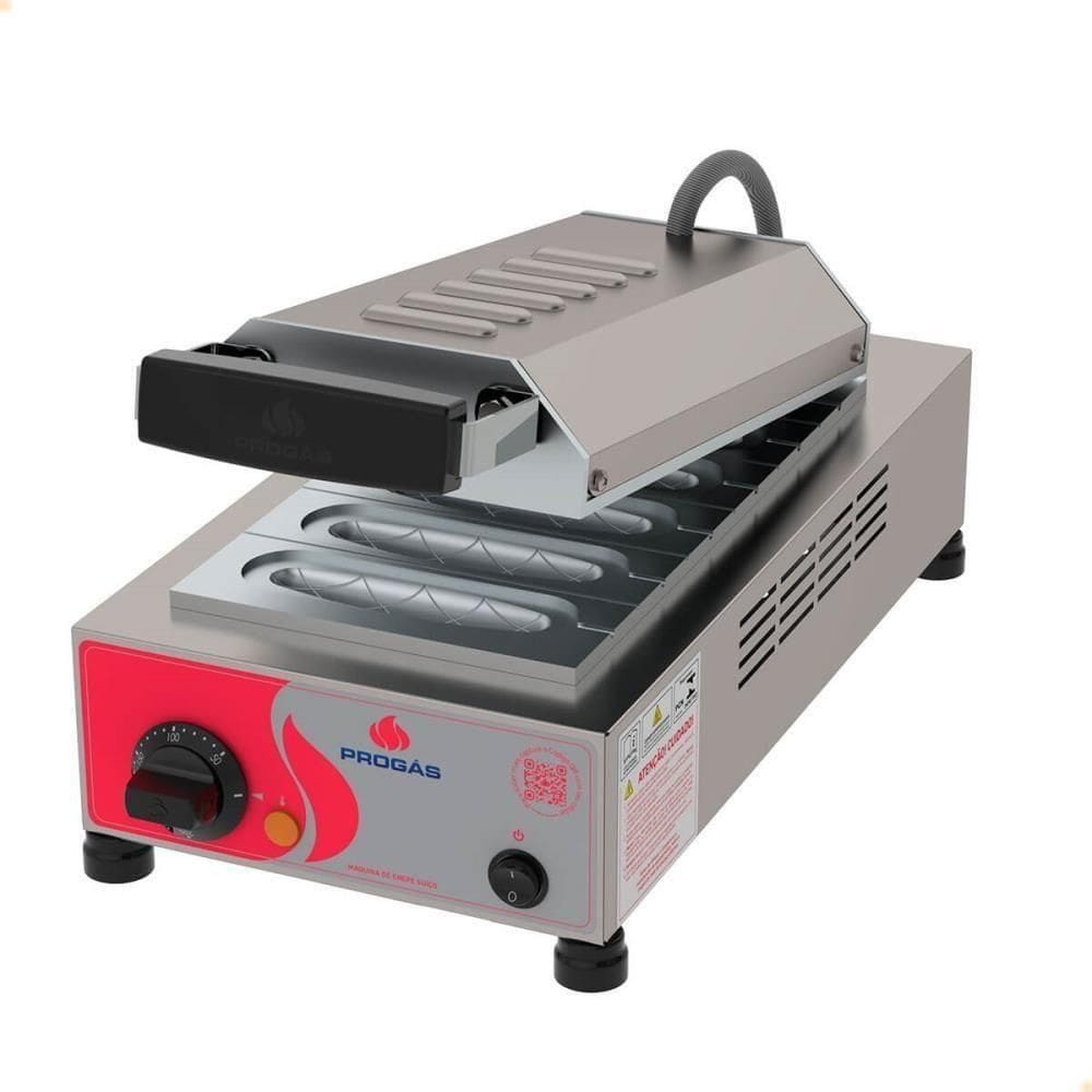 Máquina Elétrica De Crepe Suiço Palito Progás Prk-06 Style 6 Cavidades P29002 220V