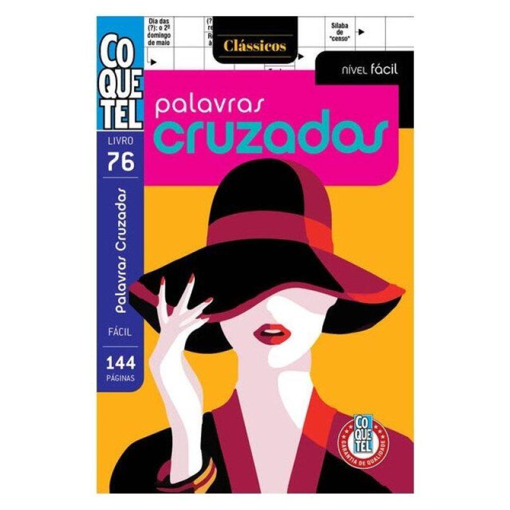 Livro Coquetel Palavras Cruzadas Fácil 76 - Vol. 76