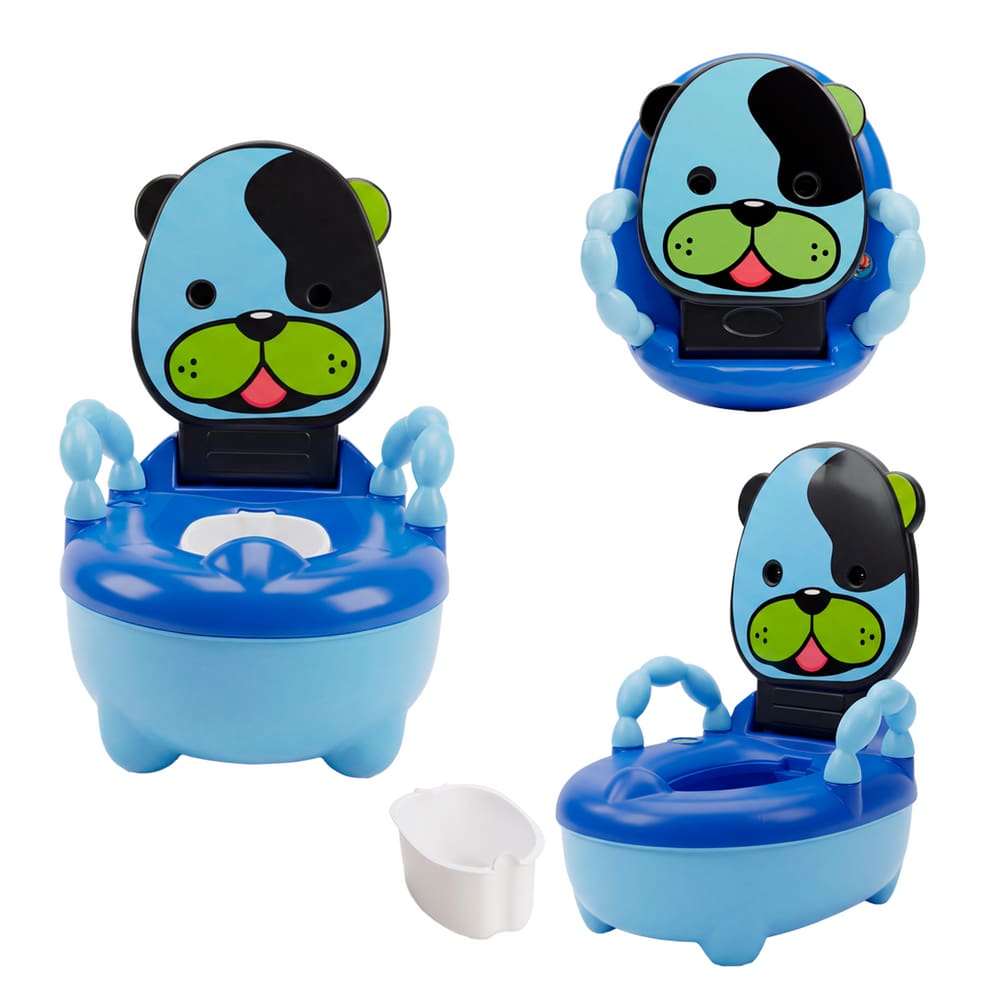 Troninho Penico Infantil Musical Desfralde Azul Maxi Baby