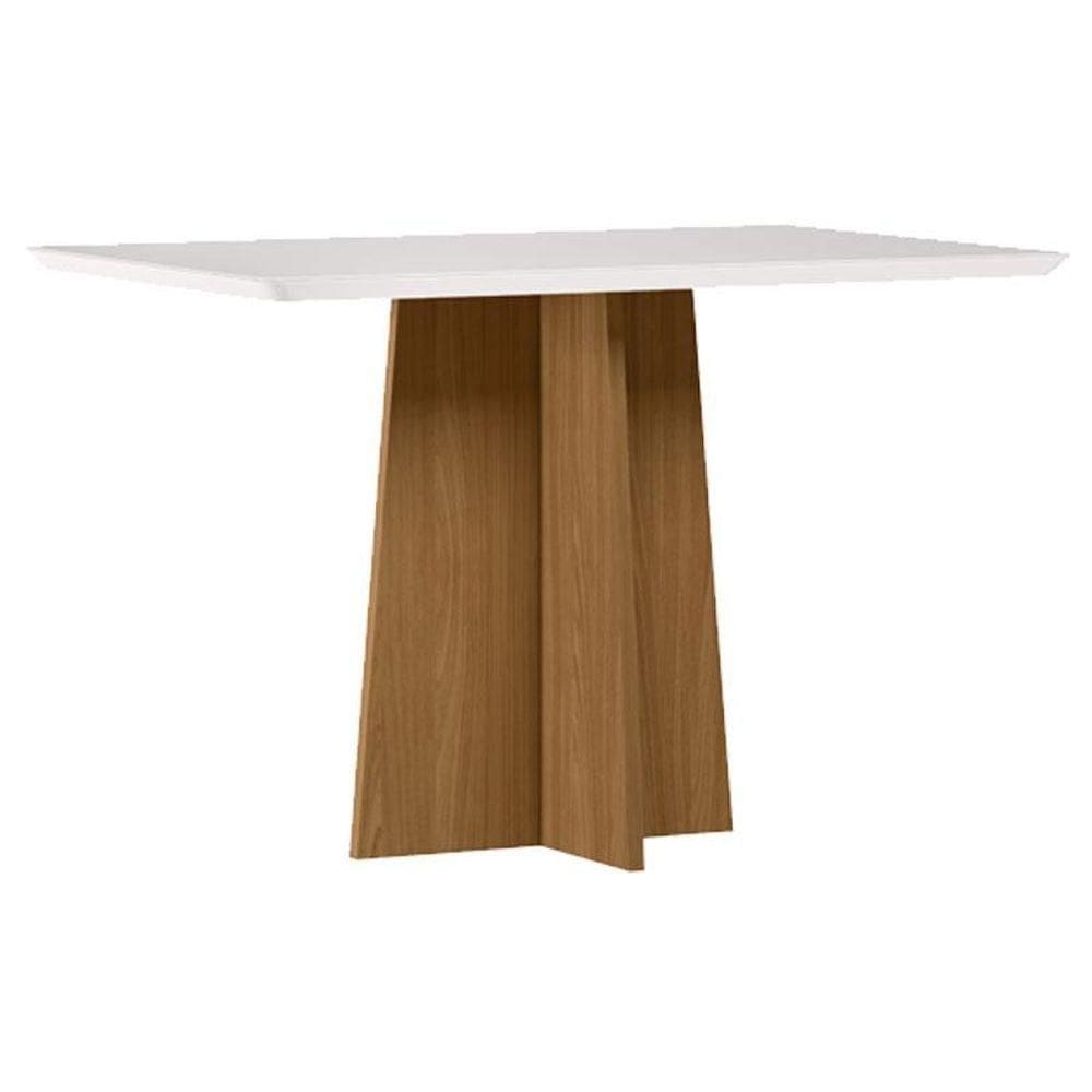 Mesa De Jantar Anitta 120x80 Cm Com Vidro Ype Off White
