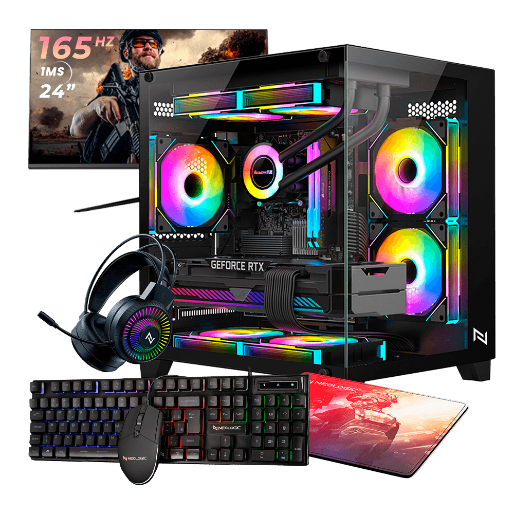 Pc Gamer Completo Ryzen 3 3200G, 16GB 3200Mhz, (Radeon Vega 8 Integrado), A520M, SSD 240GB, 500W 80 Plus, 3 fans, Apolo