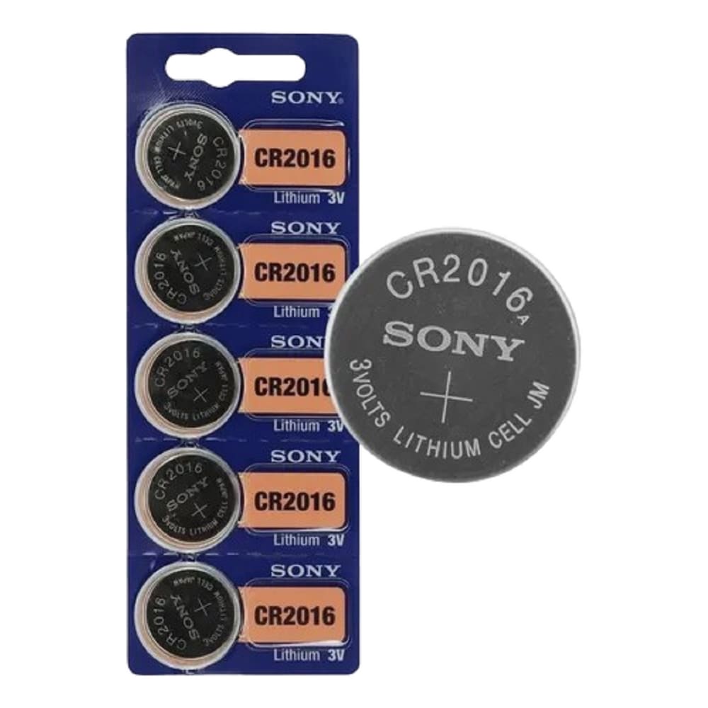 Bateria Lithium 3V Sony Murata Cartela com 5 Unidades - CR2016