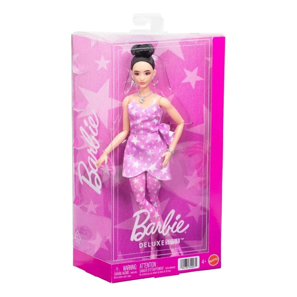 Boneca Barbie Fashionista Deluxe Style Cabelo Preso - JJN71