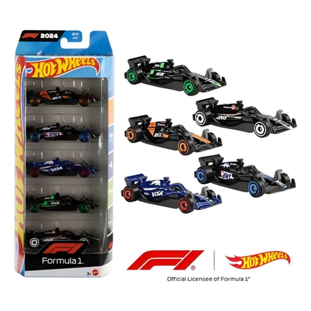 Hot Wheels Formula 1 - 5 Pack Conjunto Com 5 F1 2025