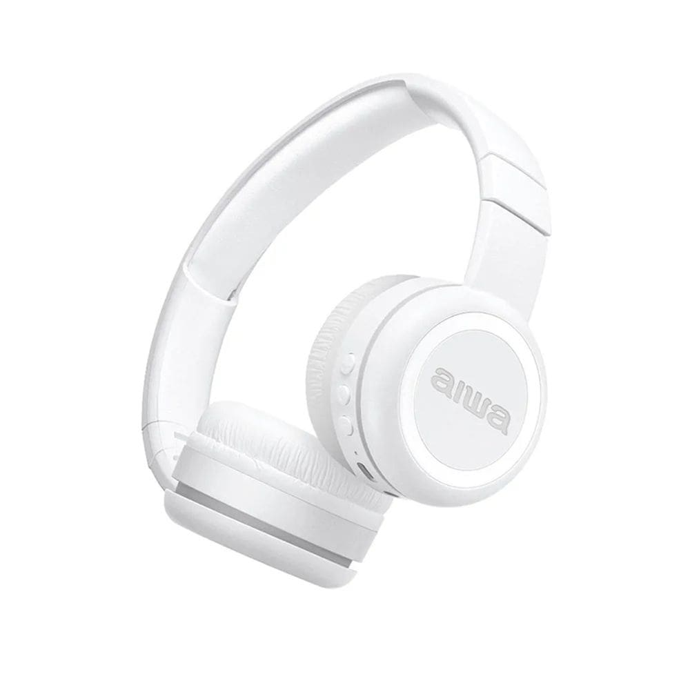 Fone de Ouvido Headphone AIWA HP03-B Bluetooth Drive 30mm Branco