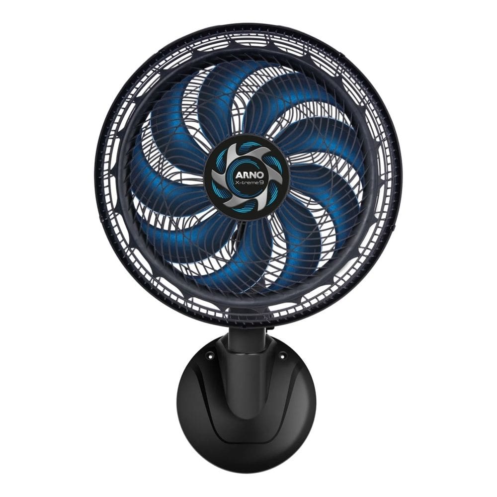 Ventilador Parede Preto/azul 40cm 127v Turbo - Arno