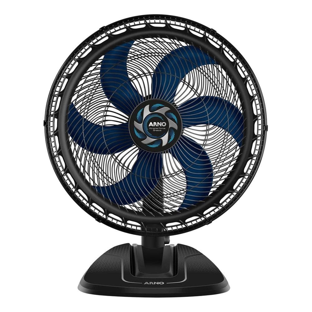 Ventilador Mesa Preto/azul 50cm 127v Turbo - Arno