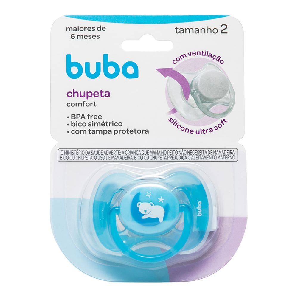 Chupeta Buba Confort Tamanho 2 Coala Azul