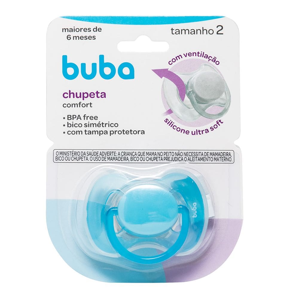 Chupeta Buba Confort Tamanho 2 Azul