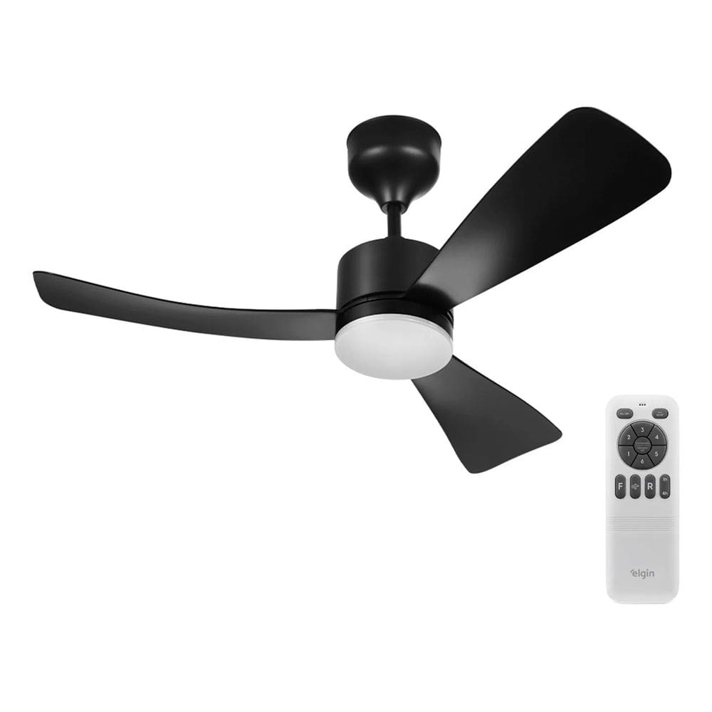 Ventilador Teto Preto Controle Remoto - Elgin