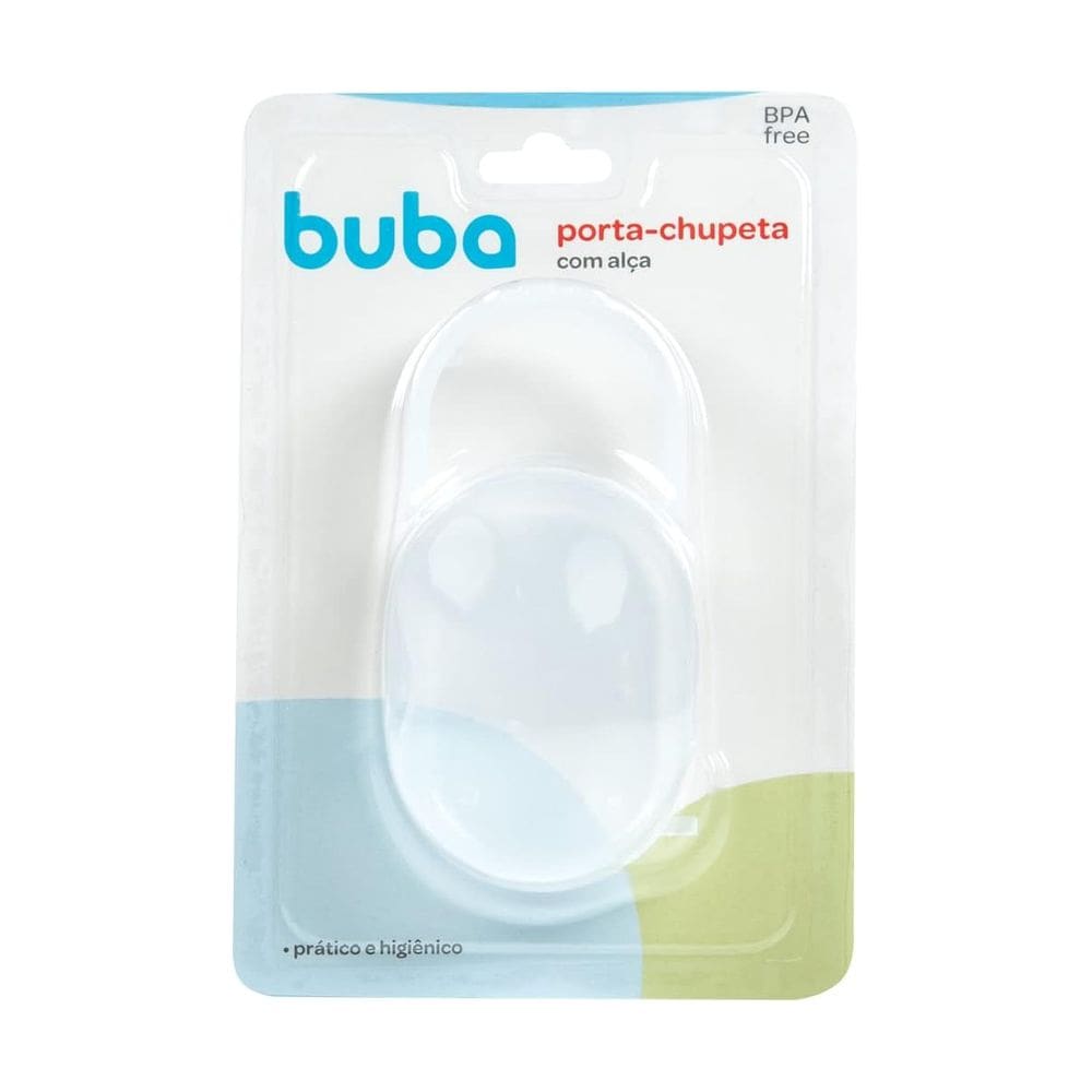 Porta Chupeta com Alça Prático Plástico Bebê Infantil Buba