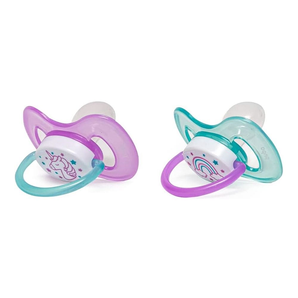 Kit 2 Chupeta Comfort Buba Tamanho 1 Noturna Unicórnio