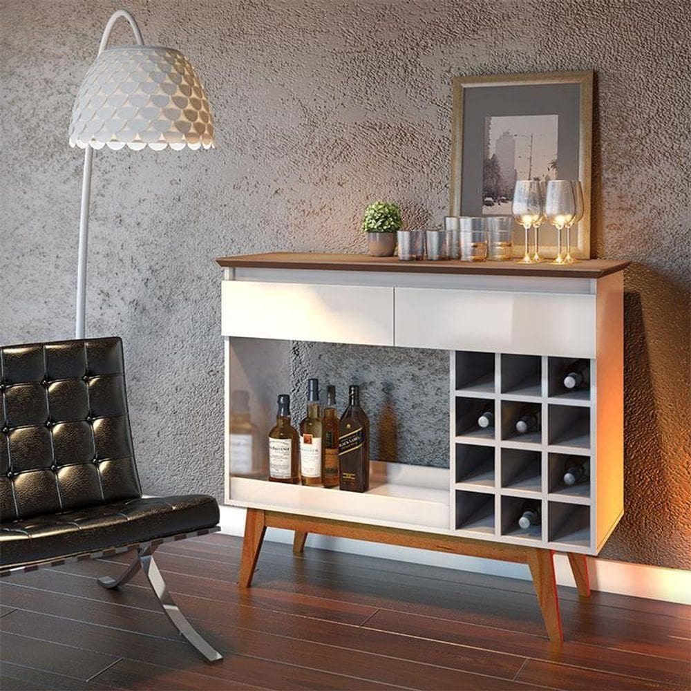 Aparador Para Sala Ambiente Classic Ad Off White Freijó - Imcal