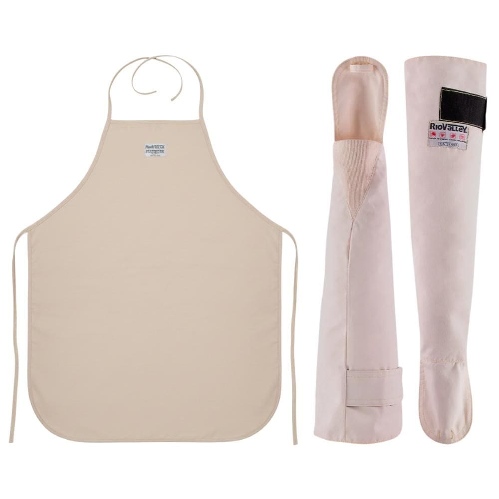 Kit Avental e Mangote Térmico 55cm Kombat Heat Sem Forro Rio Valley