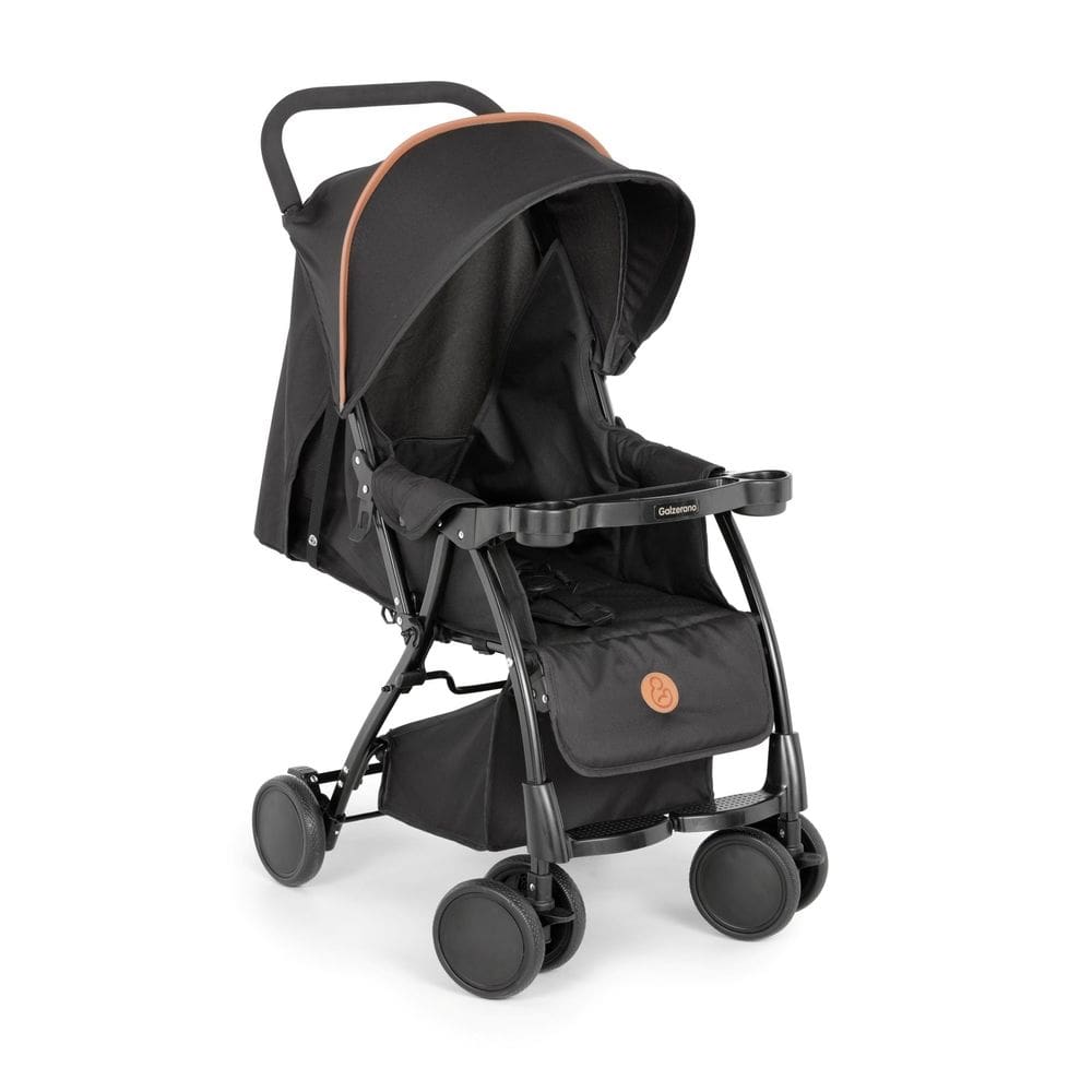 Carrinho De Passeio Bebê Infantil Nizi Preto Galzerano - Até 15Kg