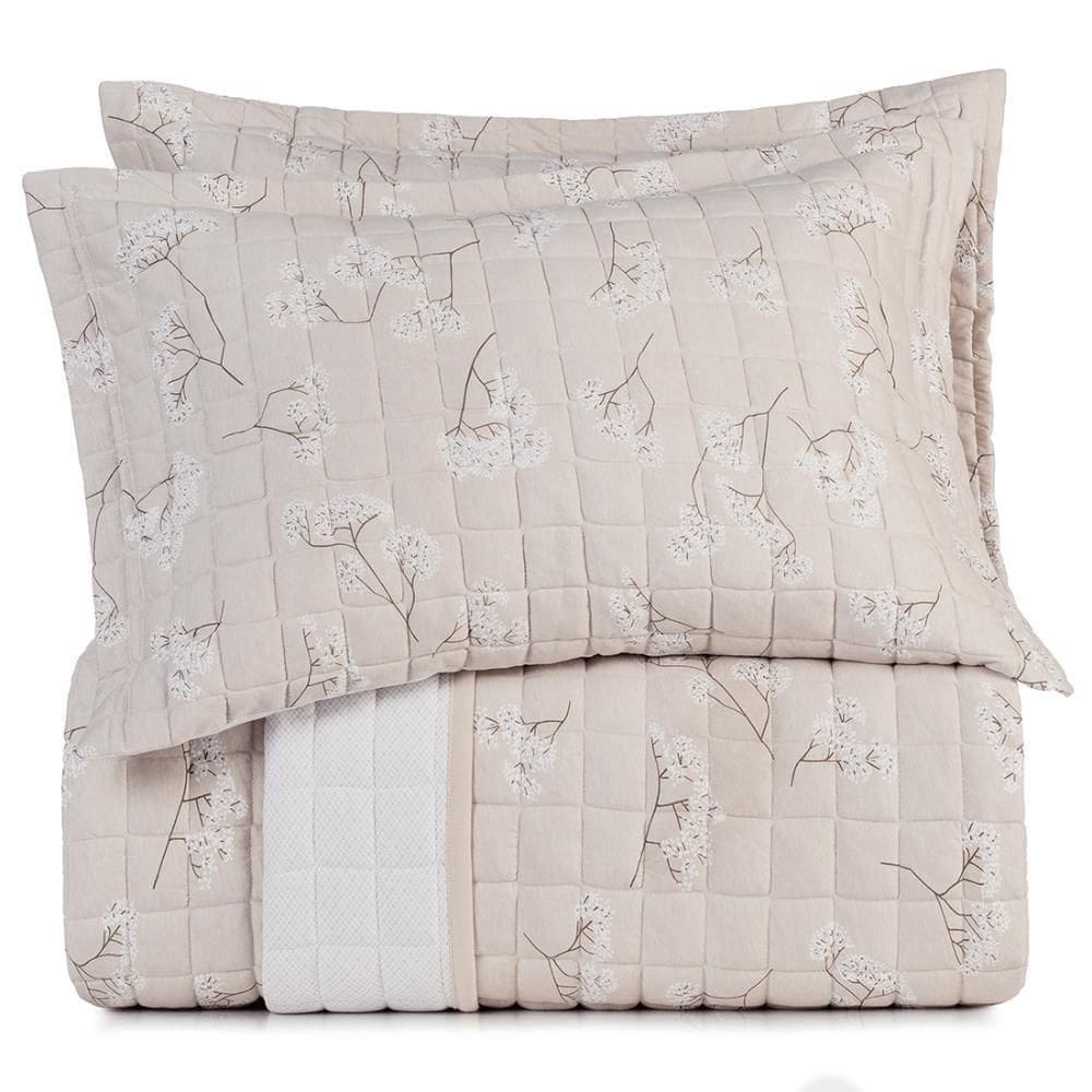 Jogo De Colcha Casal 3 Peças Altenburg Malha Fio Penteado Pampa