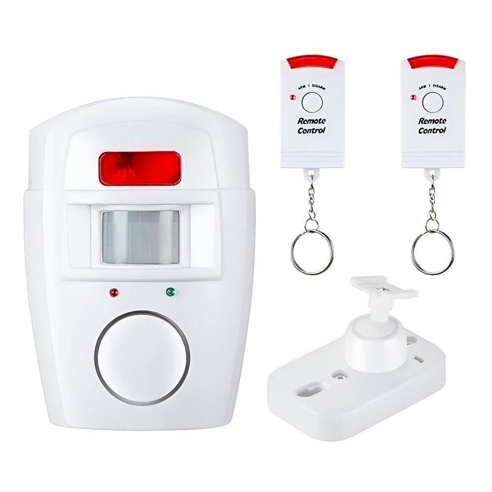 Detector De Movimento Residencial Com Controle - Alarme De Segurança Com Sensor Pir E Controle Remoto – Proteção 24h