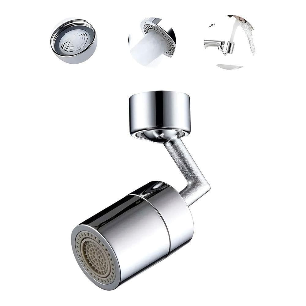 Torneira Arejador Bico Extensor Giratório Adaptador Articulado 360° Para Torneira – Jato Duplo E Economia