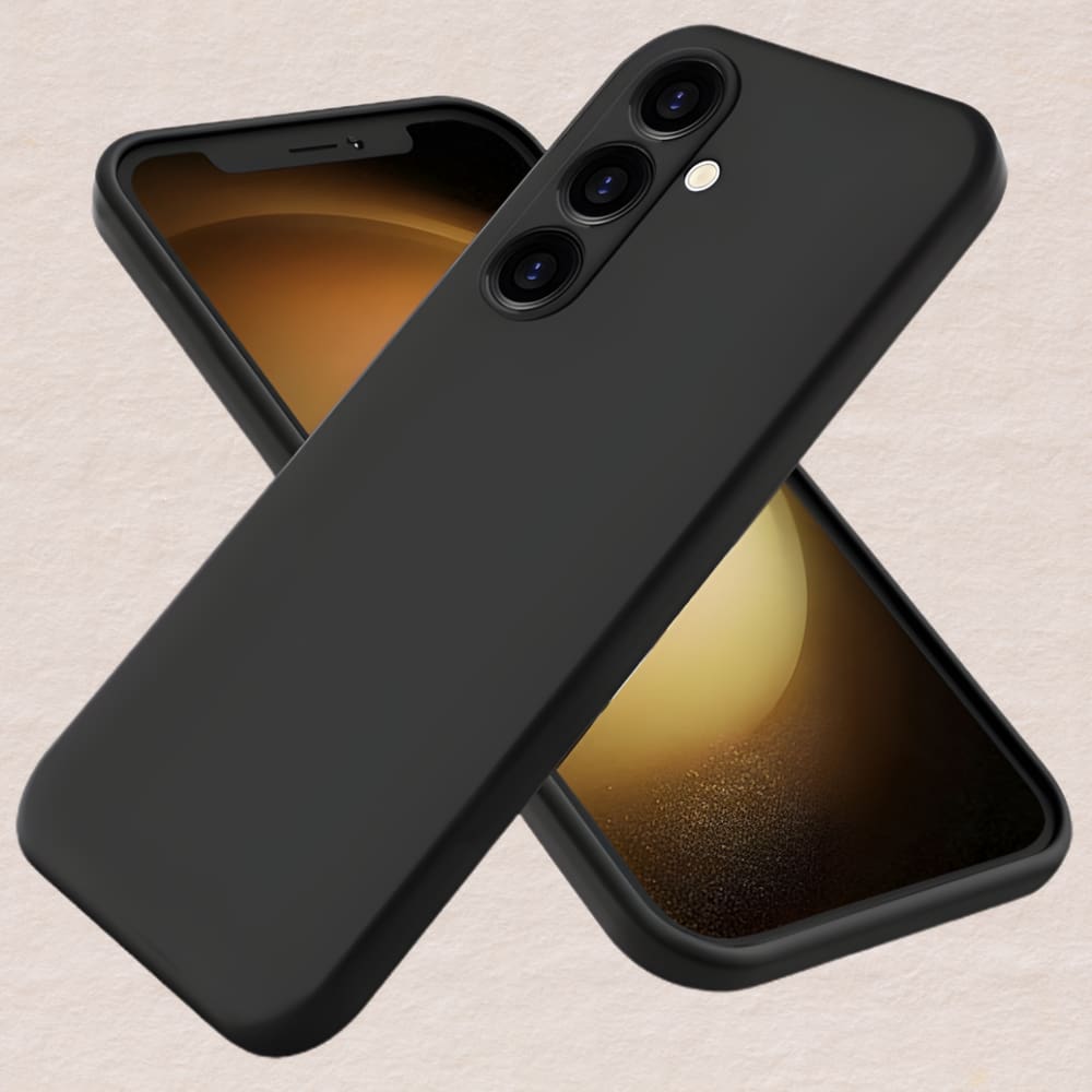 Capinha Silicone Preta Anti Impacto Compatível com Samsung Galaxy S24 Fosca Soft Touch