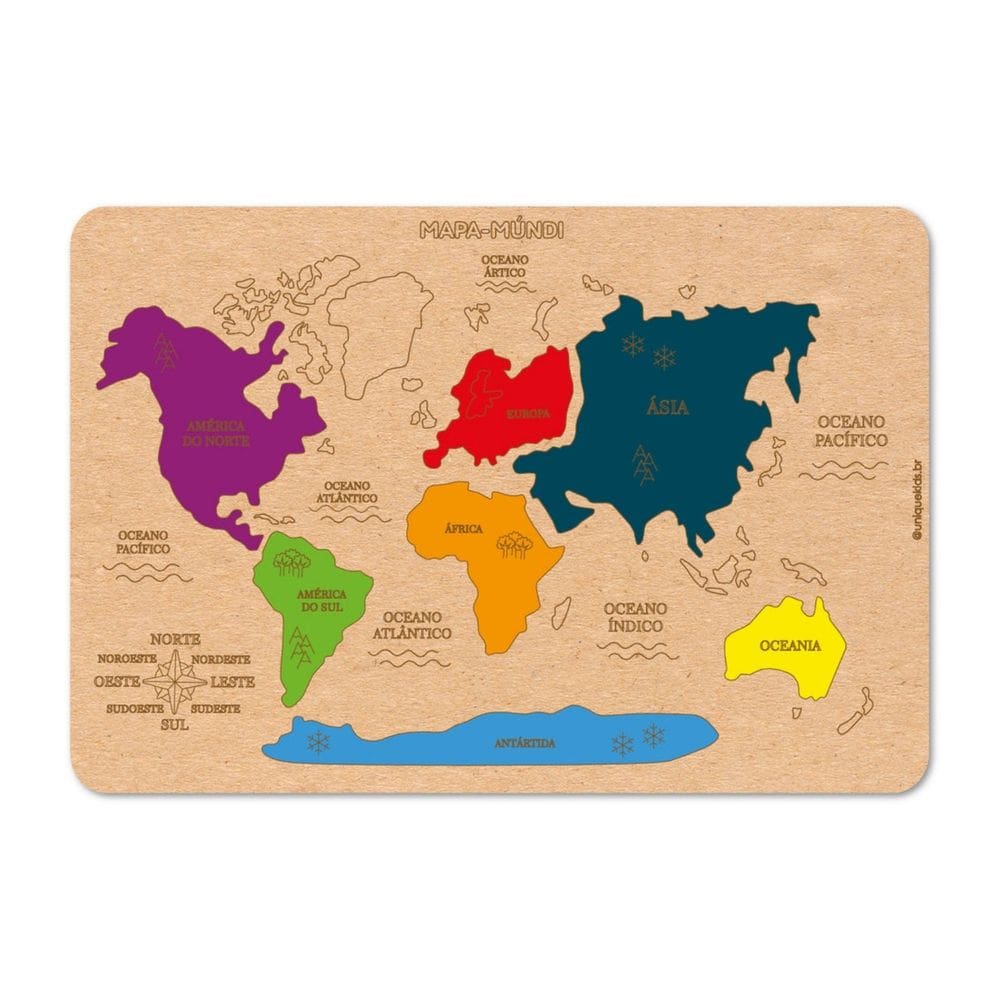 Mapa Múndi - Unique Kids