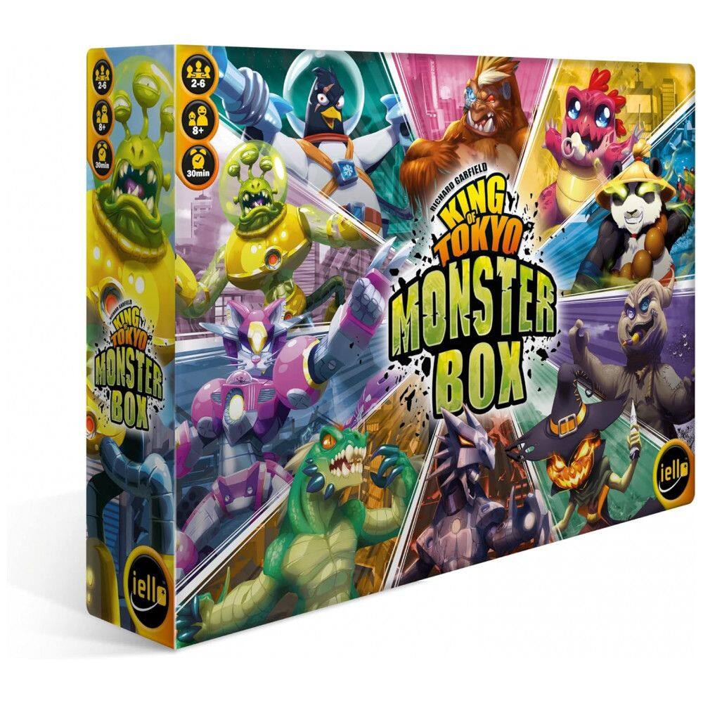 Jogo de Estratégia King of Tokyo Monster Box 2 a 6 Jogadores, Para Maiores de 8 Anos, IELLO 51877, Amarelo