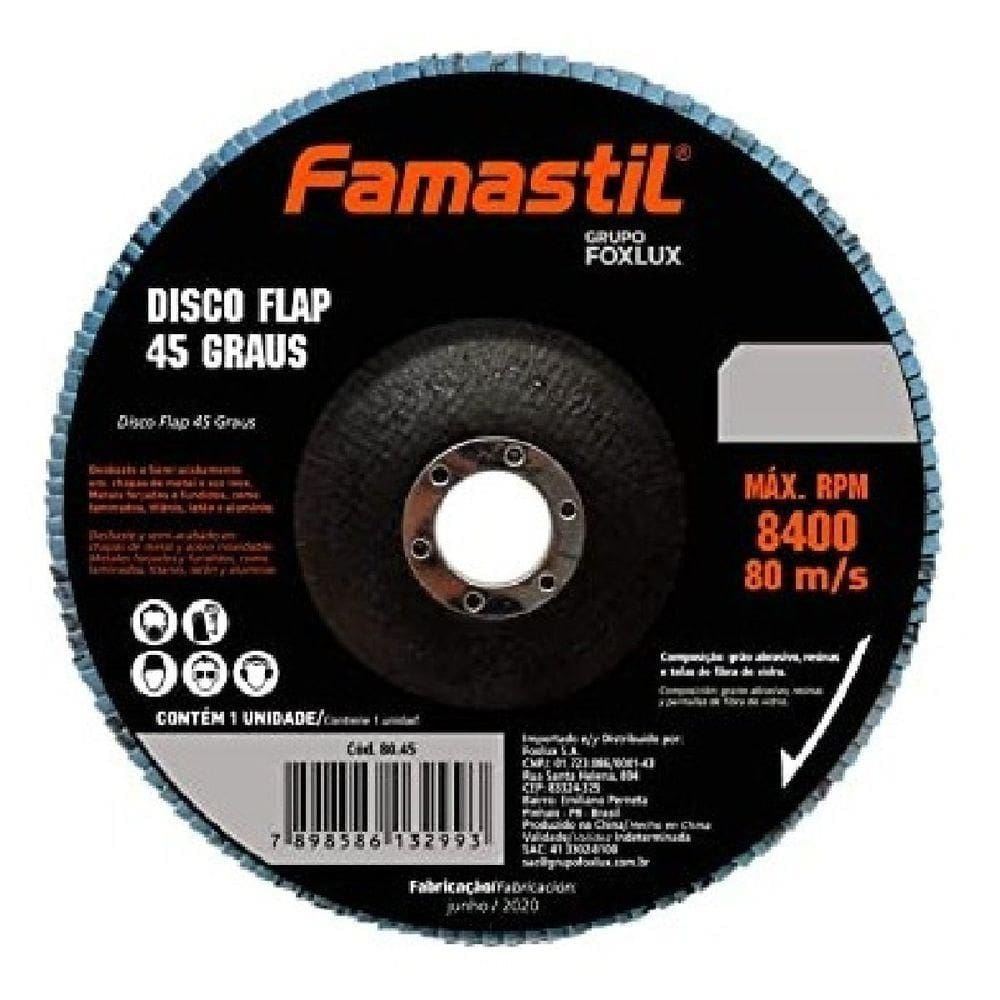 Disco Flap 45° Famastil 4.5 80g