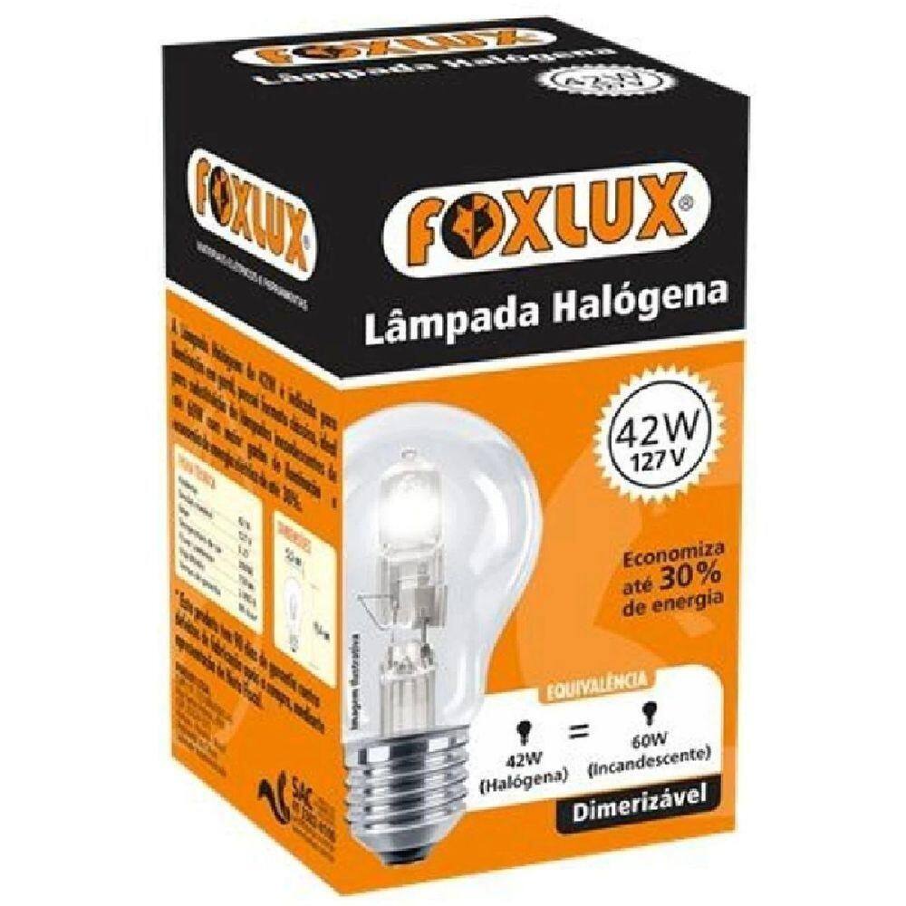 Lâmpada Halógena Clássica Foxlux 42w 110V