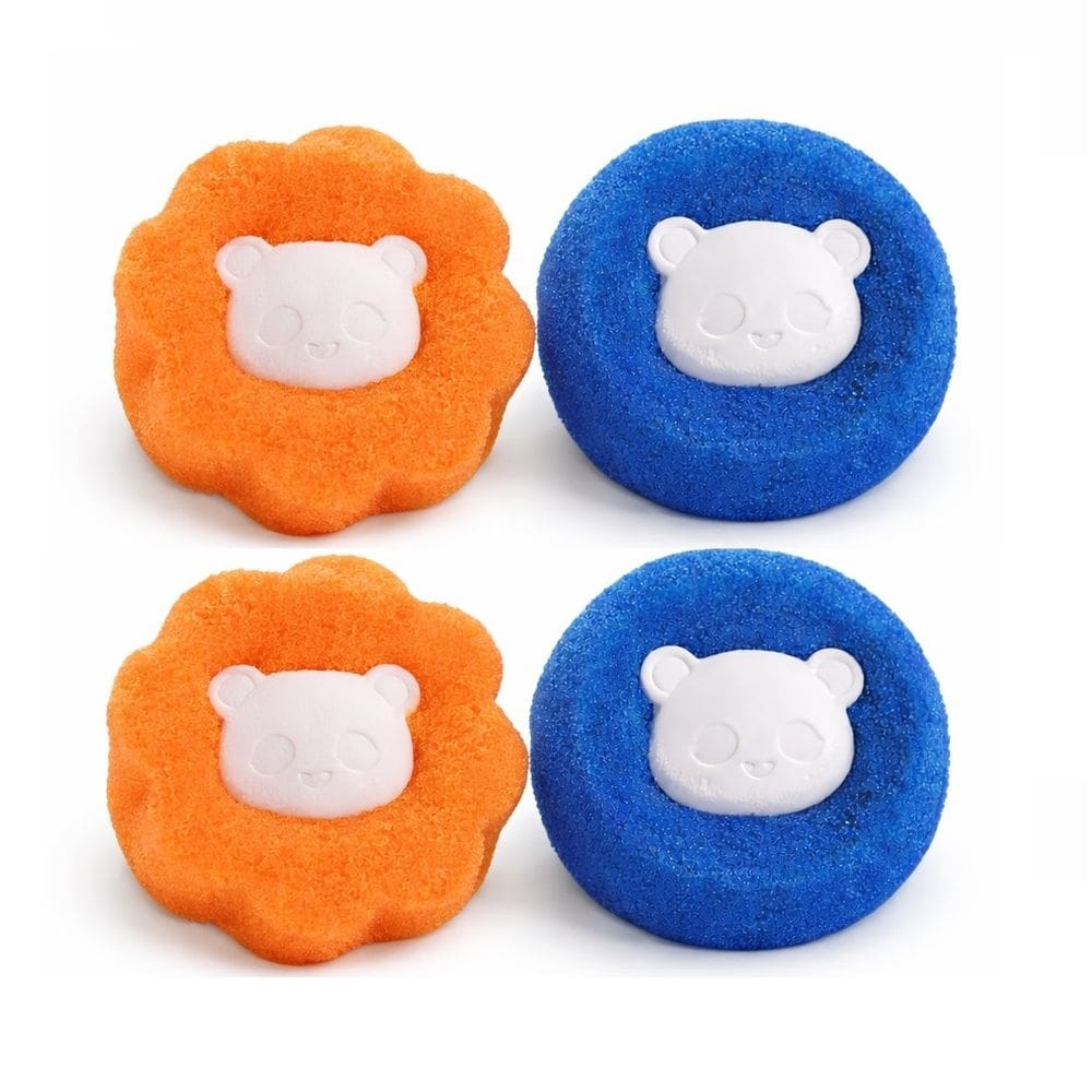 Kit 4 Coletor de Pelos para Máquina de Lavar Bola Mágica 6cm