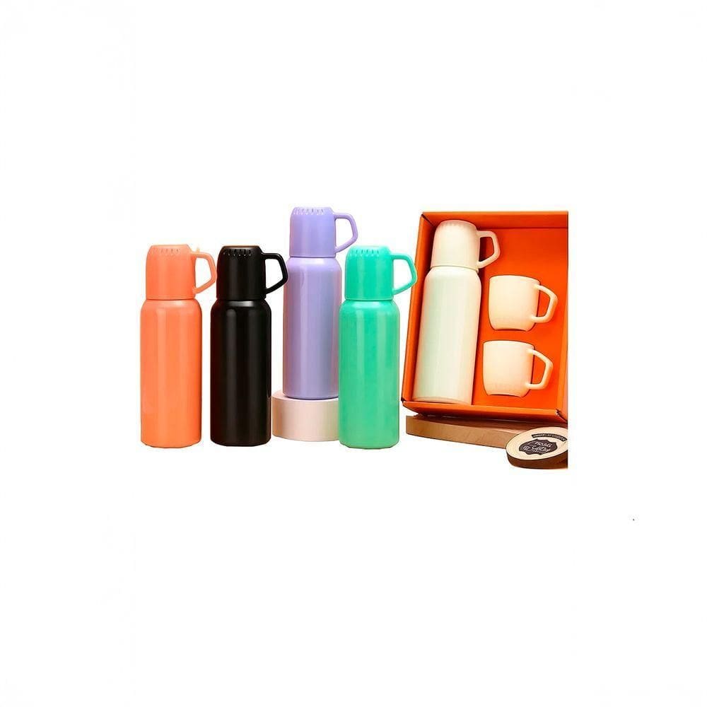 Garrafa Térmica 3 Xícaras Canecas Copo Aço Inox 500ml vermelho