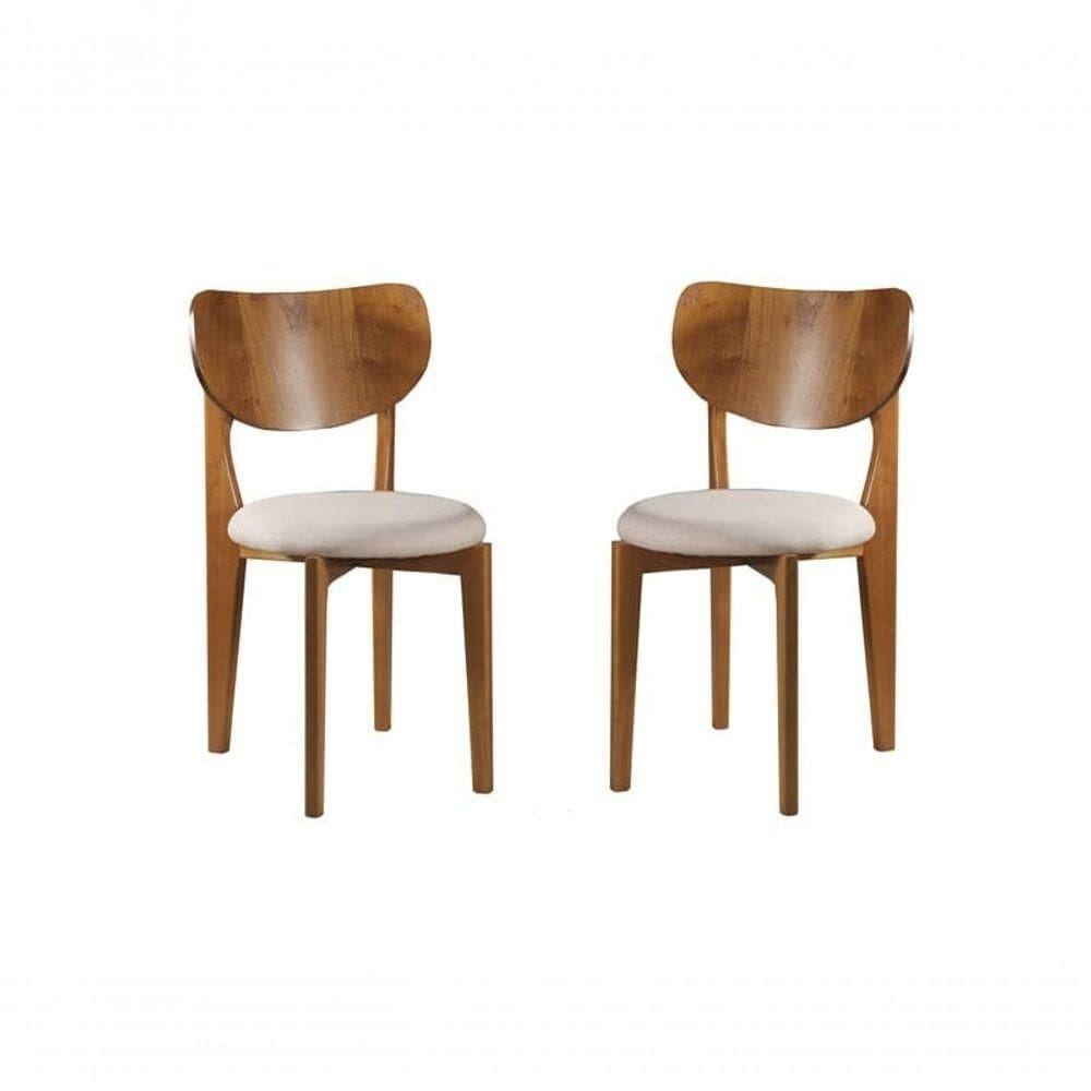 Cadeiras Anatômica Madeira Maciça - Hibisco - Harmonia Salas