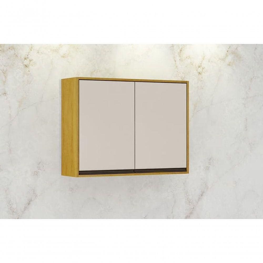 Armário Aéreo 2 Portas - Eduarda-cinamomo-off - Chf Móveis