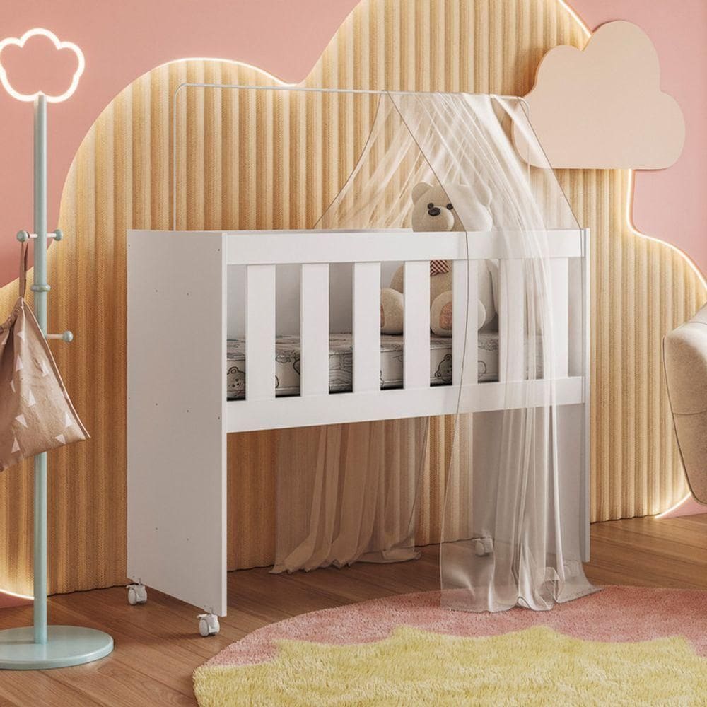 Mini Berço Multiuso 5 Em 1 Com Colchão - Mobibaby