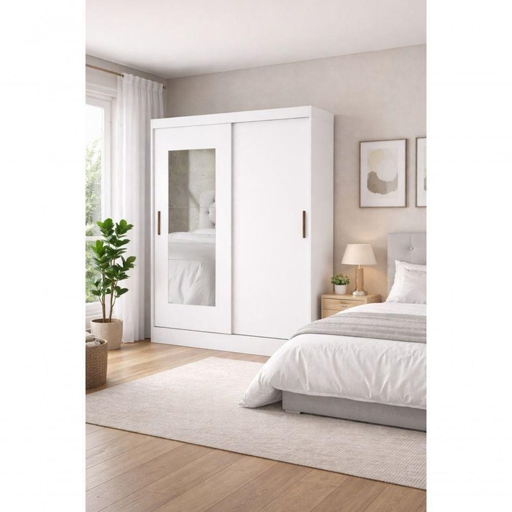 Guarda Roupa Com 2 Portas E Espelho Sapphire -grand Line