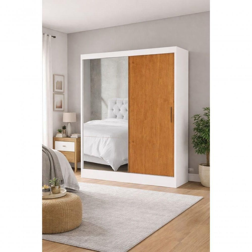 Guarda Roupa Com Espelho E 2 Portas Sapphire -grand Line