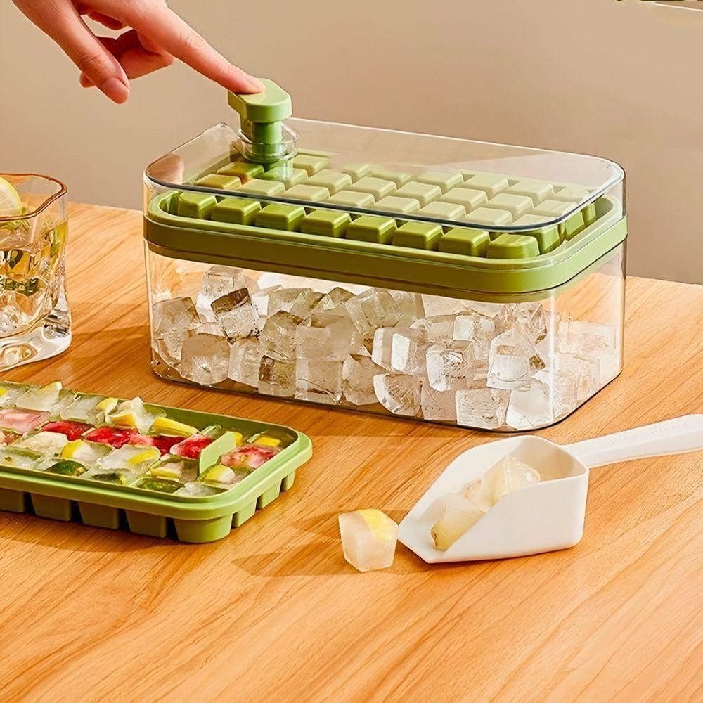 Bandeja Molde Cubo De Gelo Armazenamento - Cubos Sempre Frescos E Armazenamento Hermético