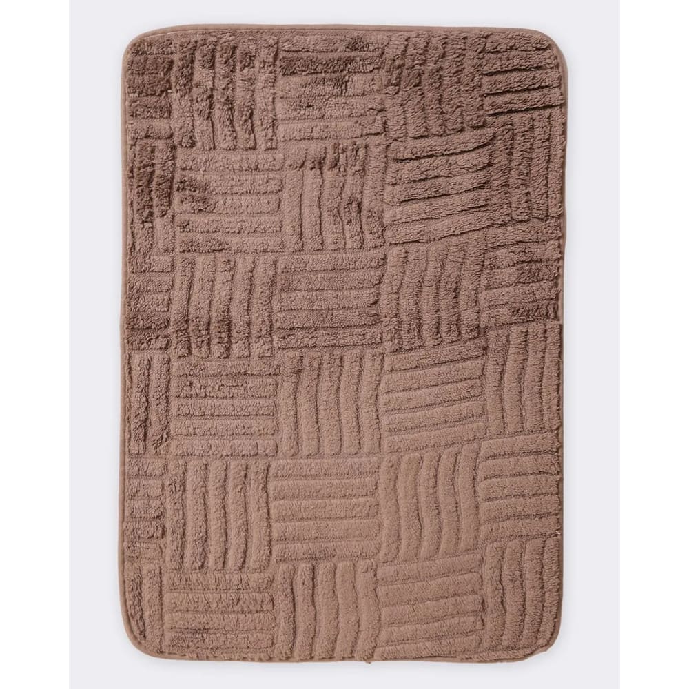 Tapete Banheiro Antiderrapante Aconchego 45x65cm Corttex - Marrom