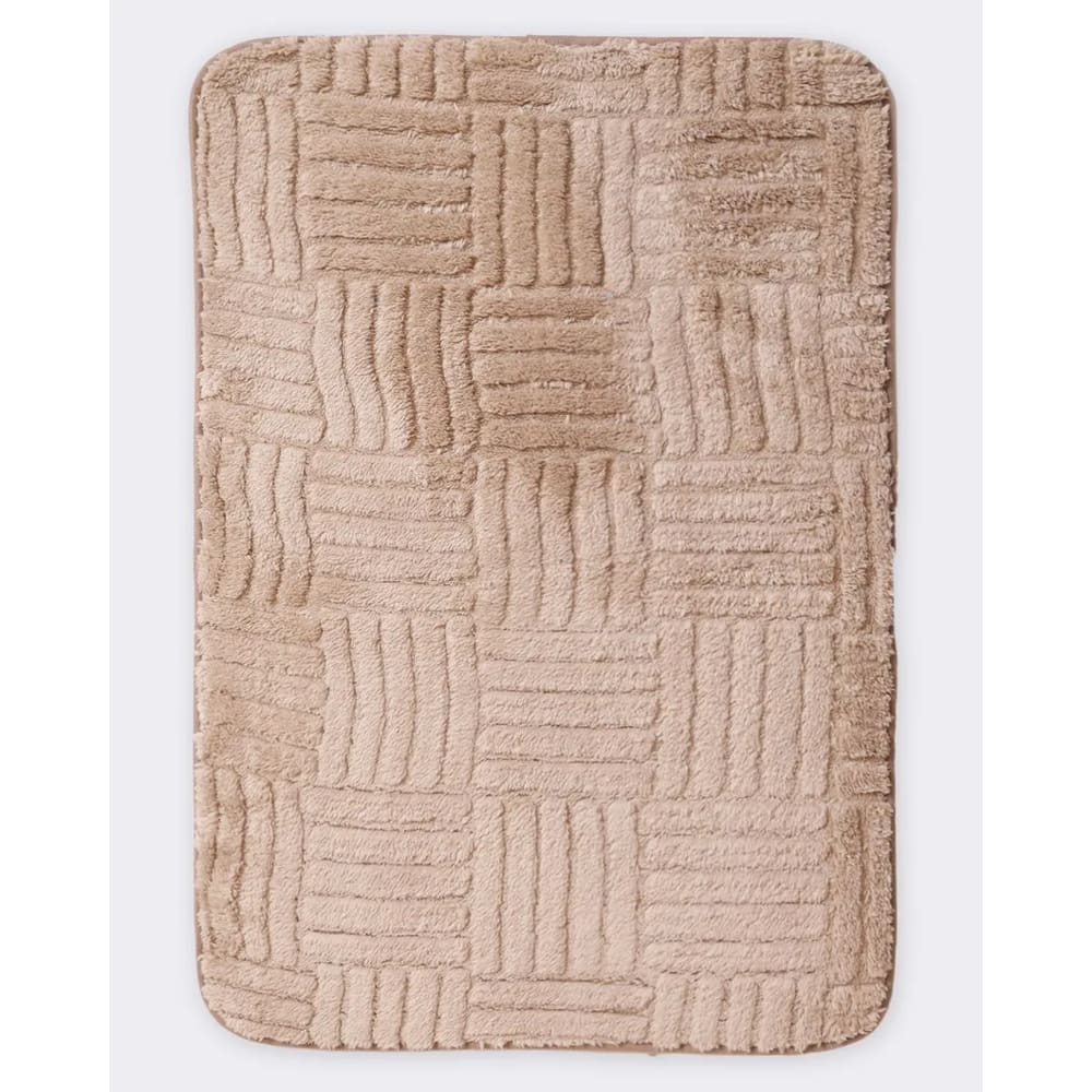Tapete Banheiro Antiderrapante Aconchego 45x65cm Corttex - Bege