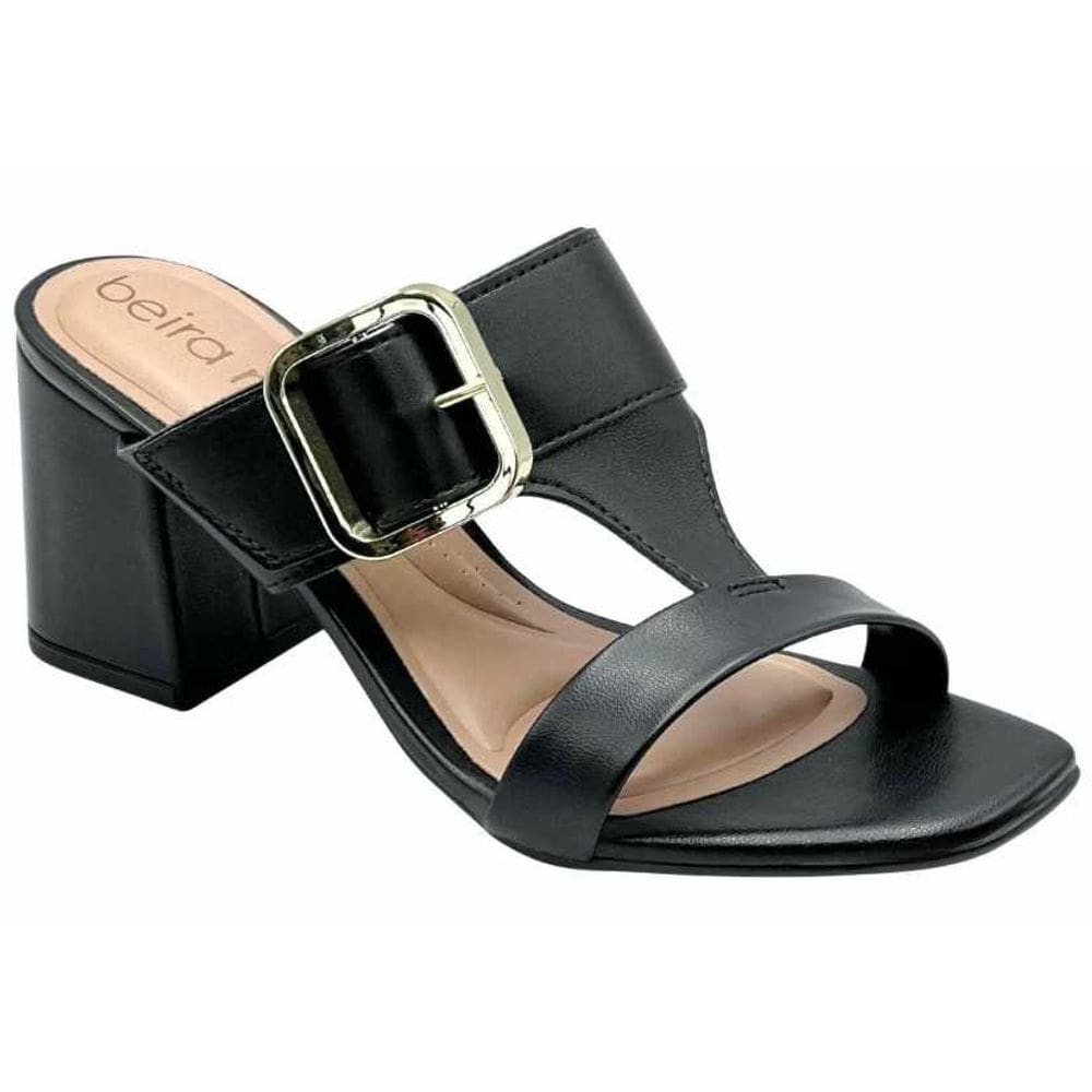 Tamanco Feminino Beira Rio Salto Blocado