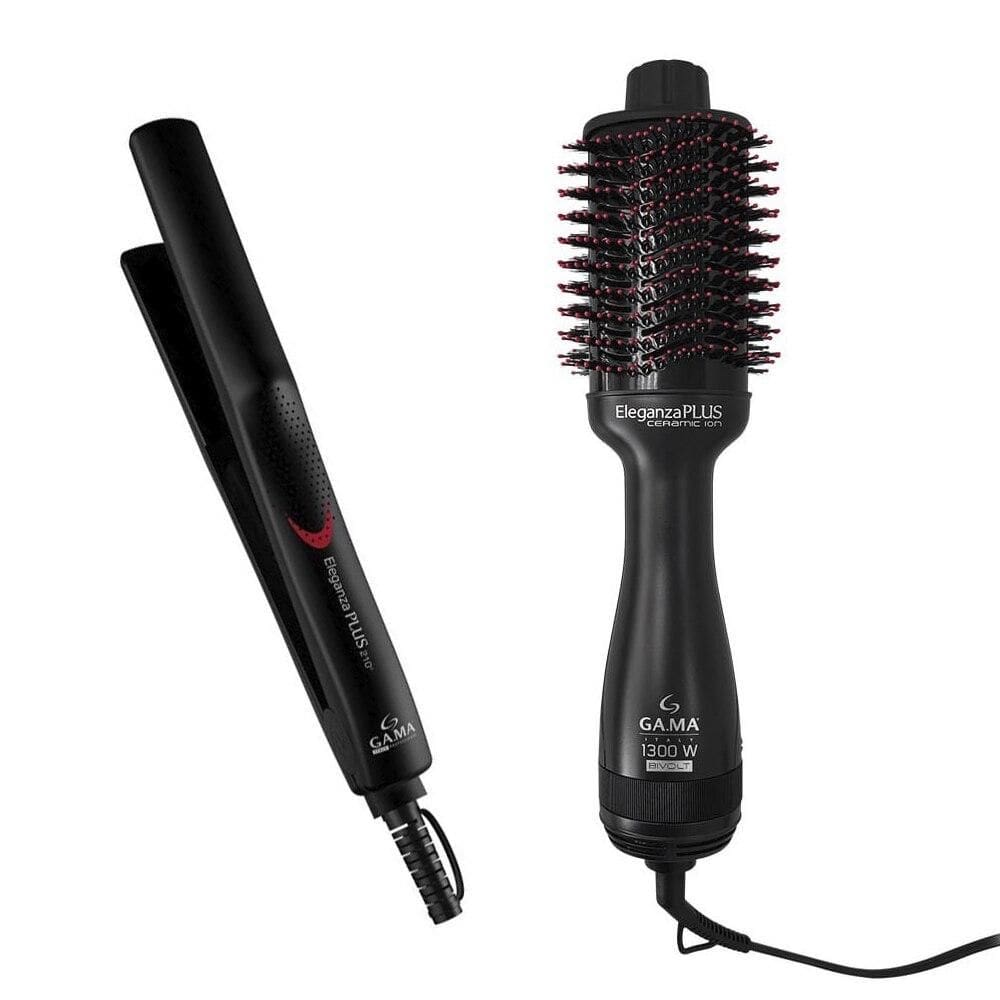 Escova Secadora Eleganza Plus Gama e Chapinha Eleganza Plus