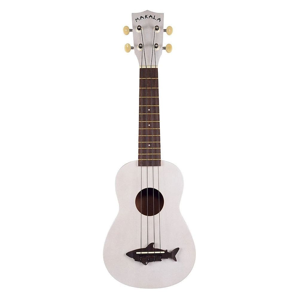 Ukulele Kala MK-SS-WHT Tubarão Soprano Acabamento Vintage Satin