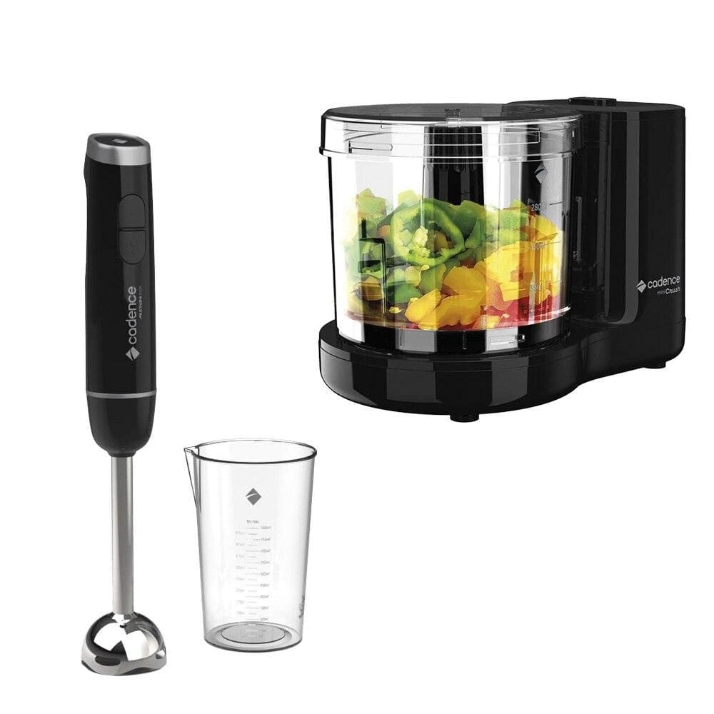 Miniprocessador MPR530 Cadence e Mixer Mixture Inox MIX370, 220 Volts