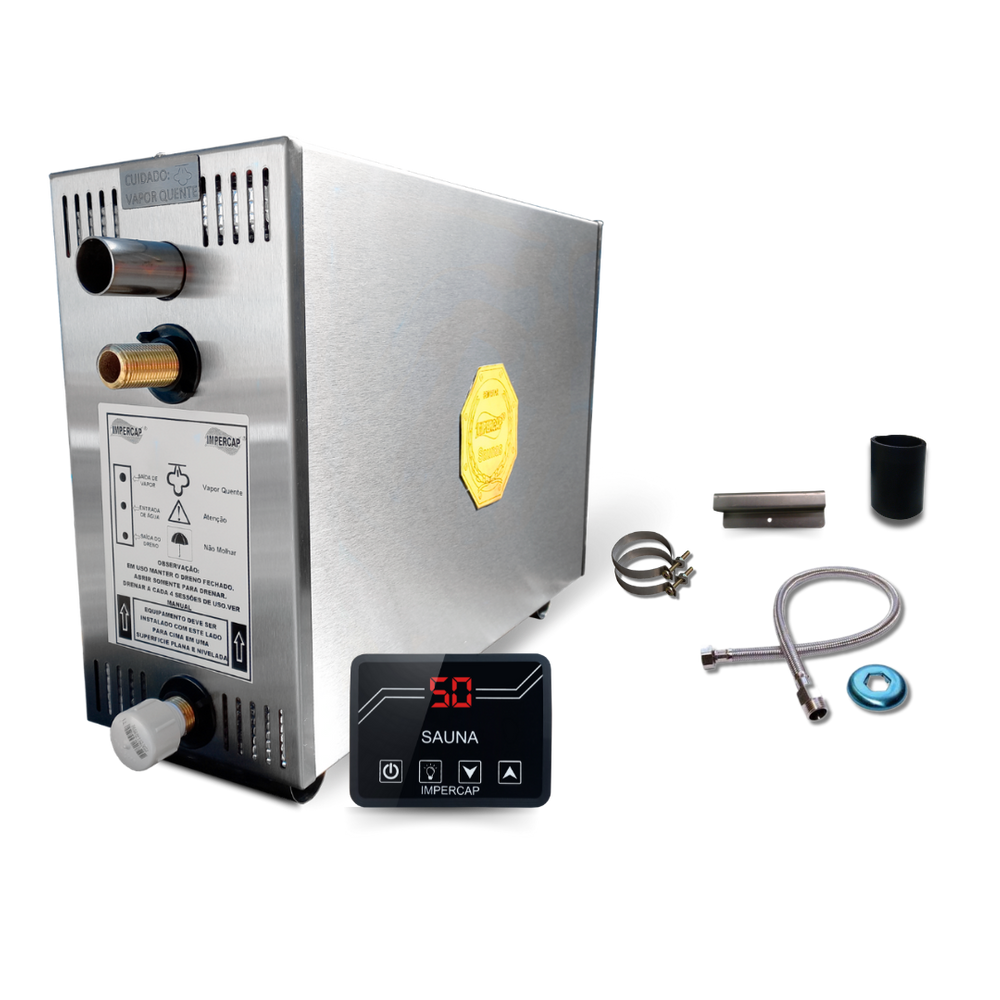 Sauna a Vapor 9kW - Painel Small - Impercap Saunas