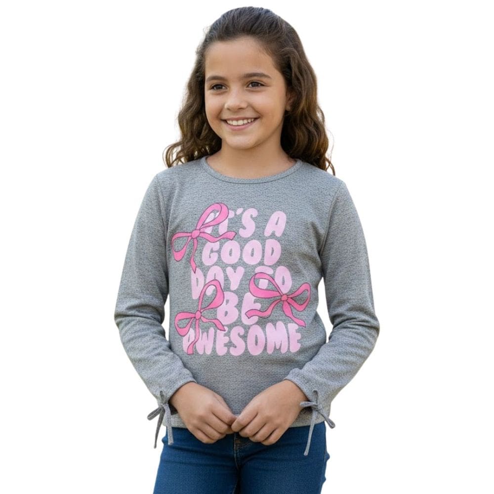 Blusa Juvenil Feminina Moletom Inverno Estampas Laços