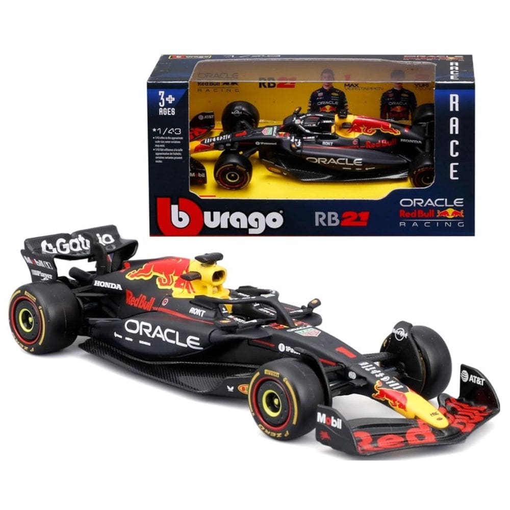 Miniatura Oracle Red Bull Racing RB21 Max Verstappen 1:43 - Burago