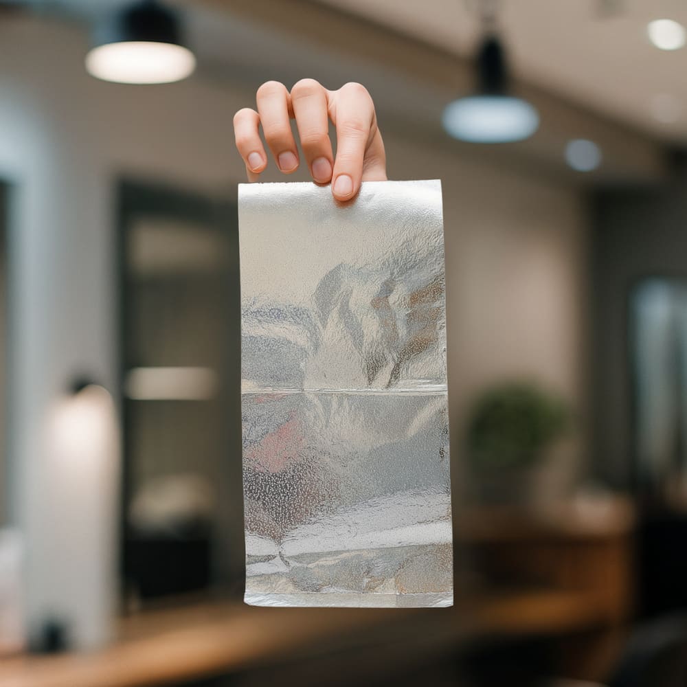 Folha de Alumínio Cortadas para Cabelo e Mechas Wyda c/150un