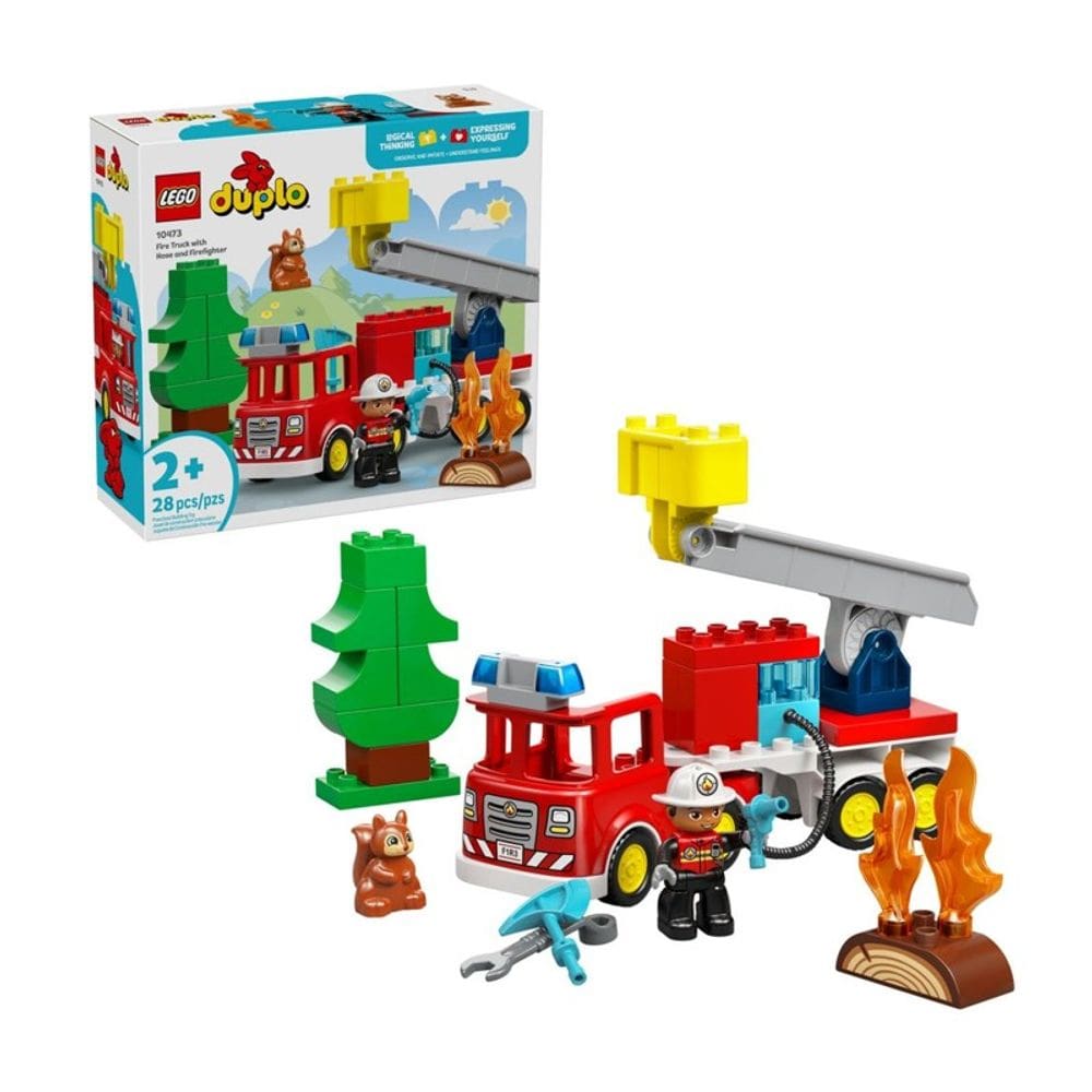 Lego Duplo Caminhão de Bombeiros com Mangueira - 10473