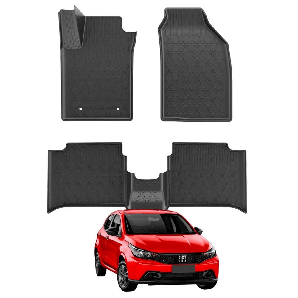 Jogo Tapete Bandeja Argo 2017 Em Diante Grid - 5 Peças